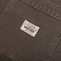 Washed Canvas Work Short - Brown