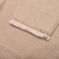 Washed Canvas Zip Hoodie - Tan
