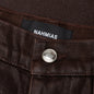 Waxed Denim Logo Cargo Pant -Brown Wash