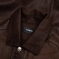 Waxed Denim Trucker Jacket - Brown Wash