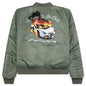 Welcome To The Club Ma-1 Jacket - Olive