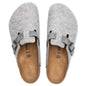 Wide Boston Leather - Light Grey