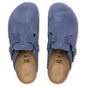Wide Boston Suede Embossed - Indigo Blue