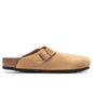 Wide Boston Suede - Latte Cream