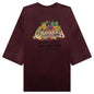 Willy Produce Destroyed Buffalo Tee - Beetroot
