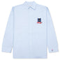 Window Embroidery Shirt - Light Blue