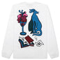 Wine and Books Long Sleeve T-Shirt - White