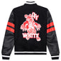 Wiz Dices Lea Wool Varsity Jacket - Black/White