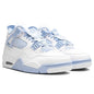 Women's Air Jordan 4 Retro 'Aluminum' - White/Aluminum/Blue Tint/Oil Green