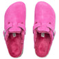 Women's Narrow Boston Shearling Suede - Fuchsia Tulip