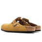 Women's Narrow Boston Suede Embossed - Cork Brown