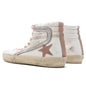Women's Slide Suede Sneaker - White/Beige/Silver