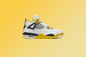 Women's Air Jordan 4 Retro - White/Coconut Milk/Vivid Sulfur