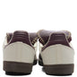 Womens Samba Long Tongue - Cream White/Maroon/Gold Metallic