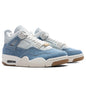 Women's Air Jordan 4 Retro Tex 'Worn Blue' - Sail/Gum Light Brown/Worn Blue
