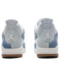 Women's Air Jordan 4 Retro Tex 'Worn Blue' - Sail/Gum Light Brown/Worn Blue