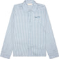 Wordmark Poplin Button-Up - Baby Blue