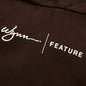 Feature x Wynn Logo Lock Up Hoodie - Bitter Chocolate