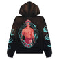Xiao Long Oversized Hoodie - Bleached Black