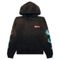 Xiao Long Oversized Hoodie - Bleached Black
