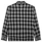 Zip Shirt Twisted Yarn Plaid - Charcoal