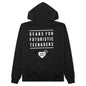 Zip-Up Hoodie - Black