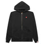 Zip-Up Hoodie - Black