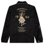 Zipped Jacket with Chandelier and Snake Embroideries - Black