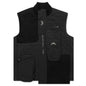 Padded Pocket Rib Gilet - Black