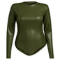 adidas x IVY PARK Women's Plus Size Faux Leather Bodysuit - Wild Pine
