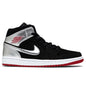Air Jordan 1 Mid - Black/Gym Red/Metallic Silver