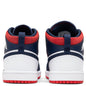 Air Jordan 1 Mid SE (PS) - White/University Red/Midnight Navy