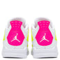 Air Jordan 4 Retro SE (PS) "Lemon Venom" - White/Pink Blast