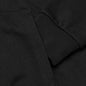 Zipped Flock Hoodie - Black