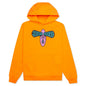 Bulging Embroidered Hoodie - Orange