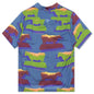 Cow Print S/S Button Down - Multi