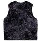 Novelty Dyed Fur Sunflower Tactical Vest - Black