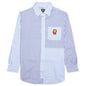 Sunflower Paneled Oxford Button Up Shirt - Multi