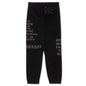 Tonal Type Print Sweatpant - Black