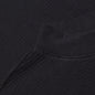 Waffle Knit Mock Neck L/S Shirt - Black