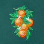 La Fleur D'Oranger Embroidered Hoodie - Green