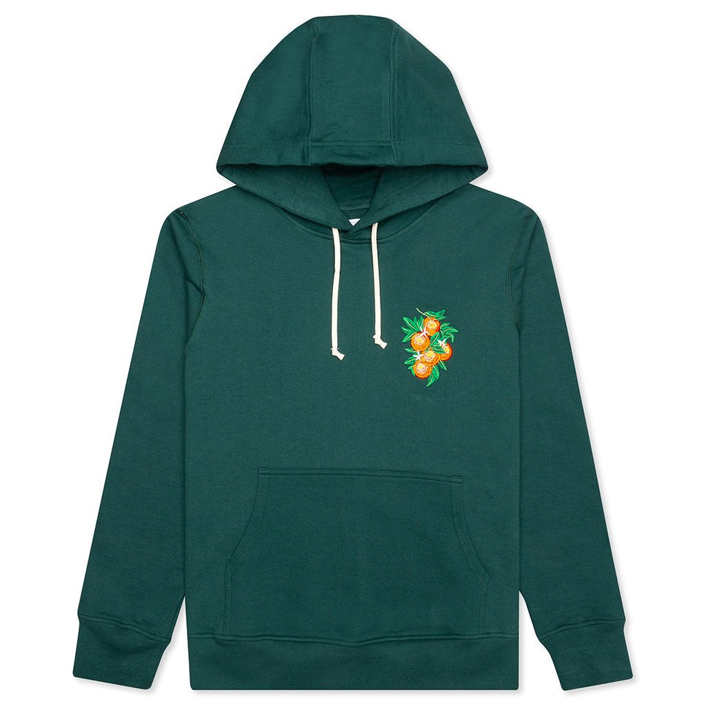 La Fleur D'Oranger Embroidered Hoodie - Green