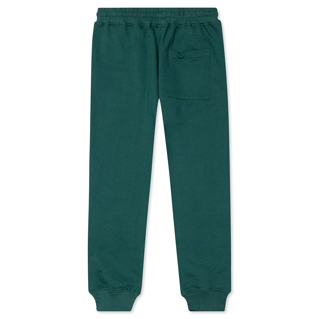 La Fleur D'Oranger Embroidered Pant - Green