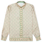Printed L/S Silk Shirt - Laurel Monogram Light