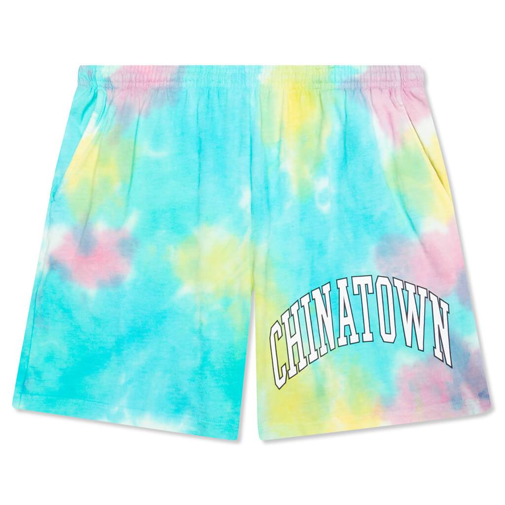 Chinatown Arc Left Sweatshorts - Tie Dye Blue
