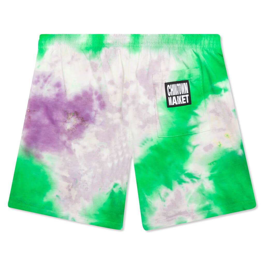 Chinatown Arc Left Sweatshorts - Tie Dye Purple