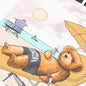 Chinatown Smiley Beach Bear T-Shirt - White