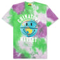 Chinatown Smiley Globe Ball T-Shirt - Tie Dye