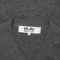 Double Heart Cardigan - Grey