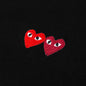 Double Hearts T-Shirt - Black